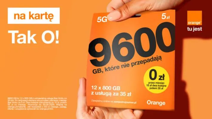Internet w Orange na kartę
