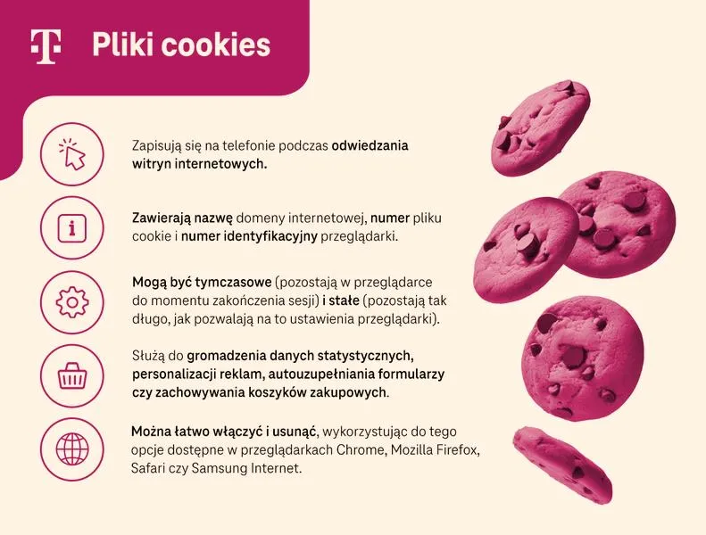 Obsługa plików cookies w telefonie