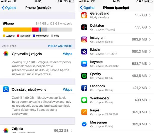 Pamięć do iPhone X